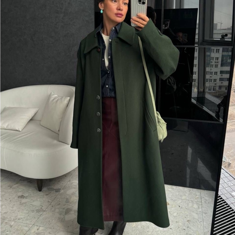 Jones New York Dark Green Trench Coat
